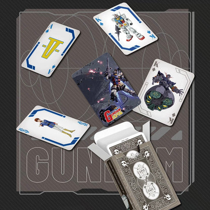 Bicycle Gundam Seed 00 UC Unicorn 4-decks collection in acrylic case