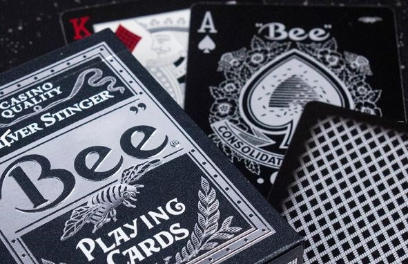 Bee Silver Stinger Playing Cards