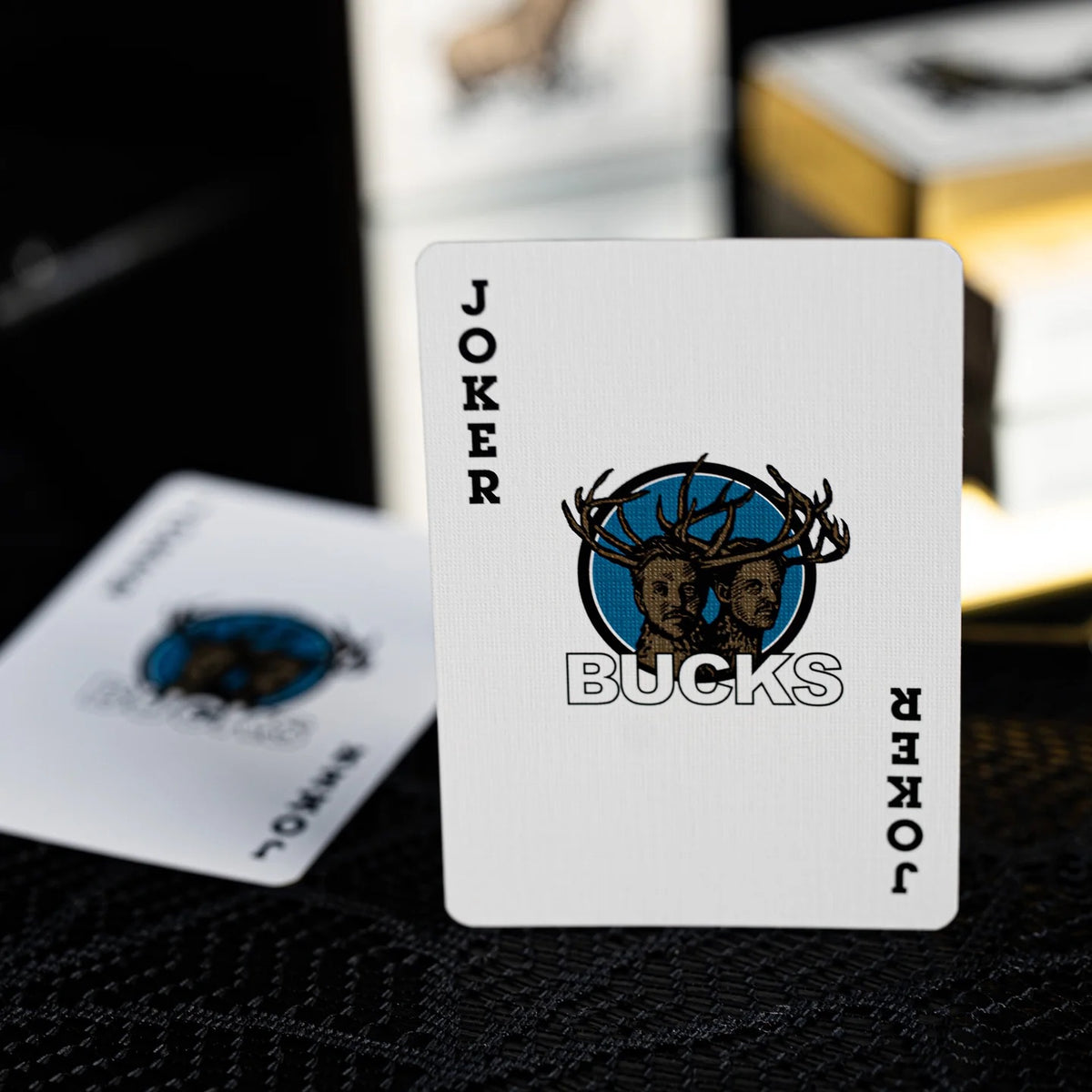 BUCKS SOUVENIR SPECIAL EDITION IN WHITE AND GOLD PLAYING CARDS