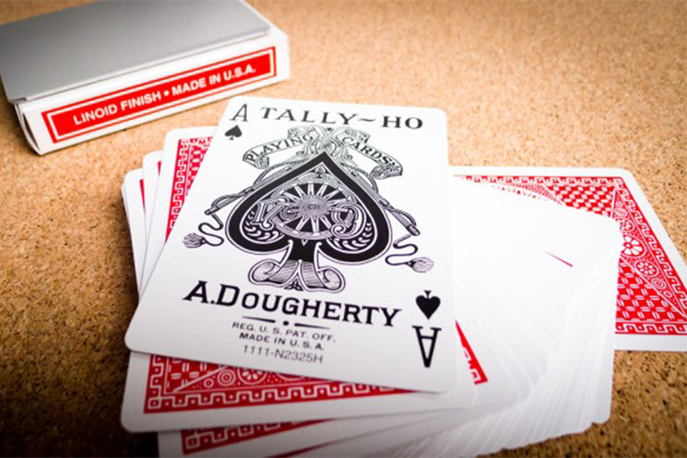 Tally Ho CIrcle Back Playing Cards Deck [Blue seals, Made in Ohio]