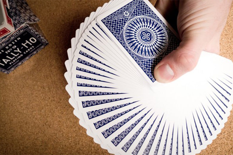 Tally Ho CIrcle Back Playing Cards Deck [Blue seals, Made in Ohio]