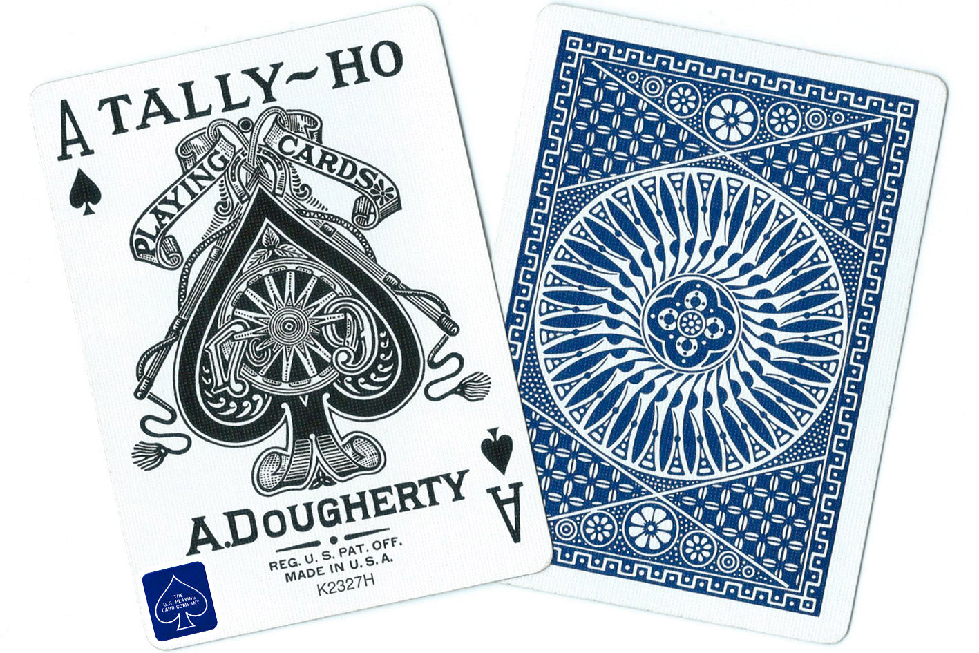 Tally Ho CIrcle Back Playing Cards Deck [Blue seals, Made in Ohio]