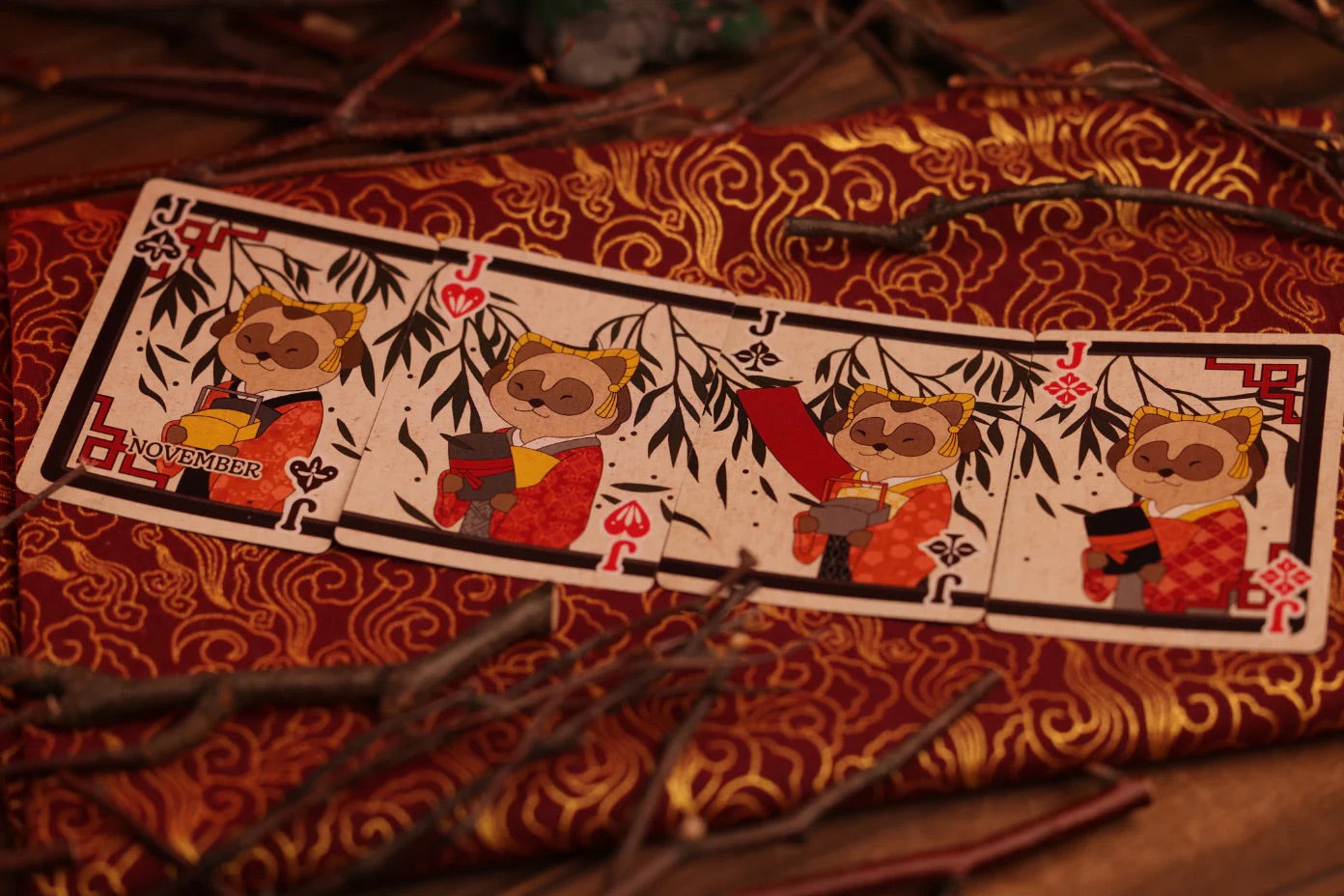 Tanuki Yukaku Playing Cards | Hanafuda Edition