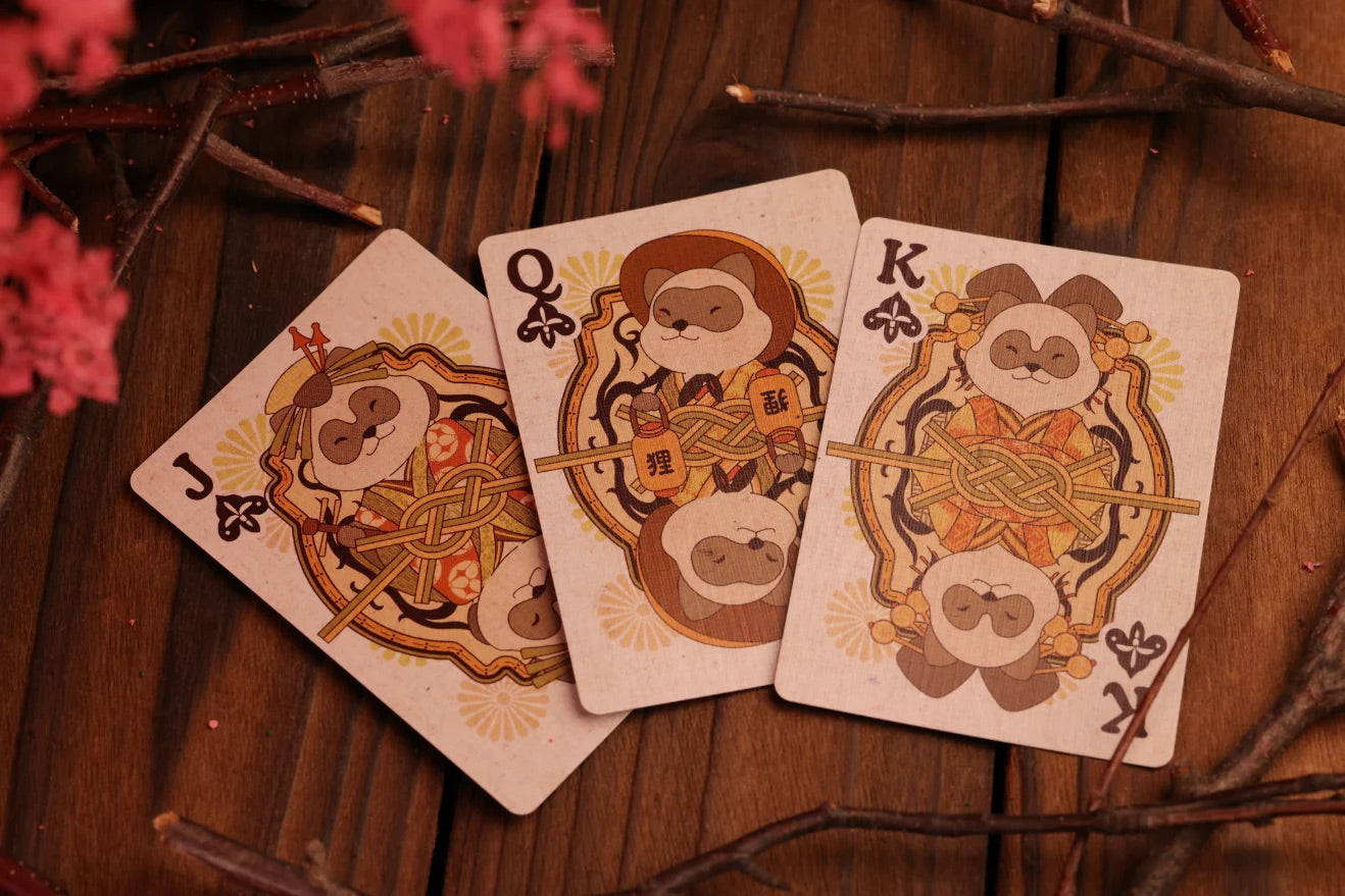 Tanuki Yukaku Playing Cards | Oiran-Dochu Edition