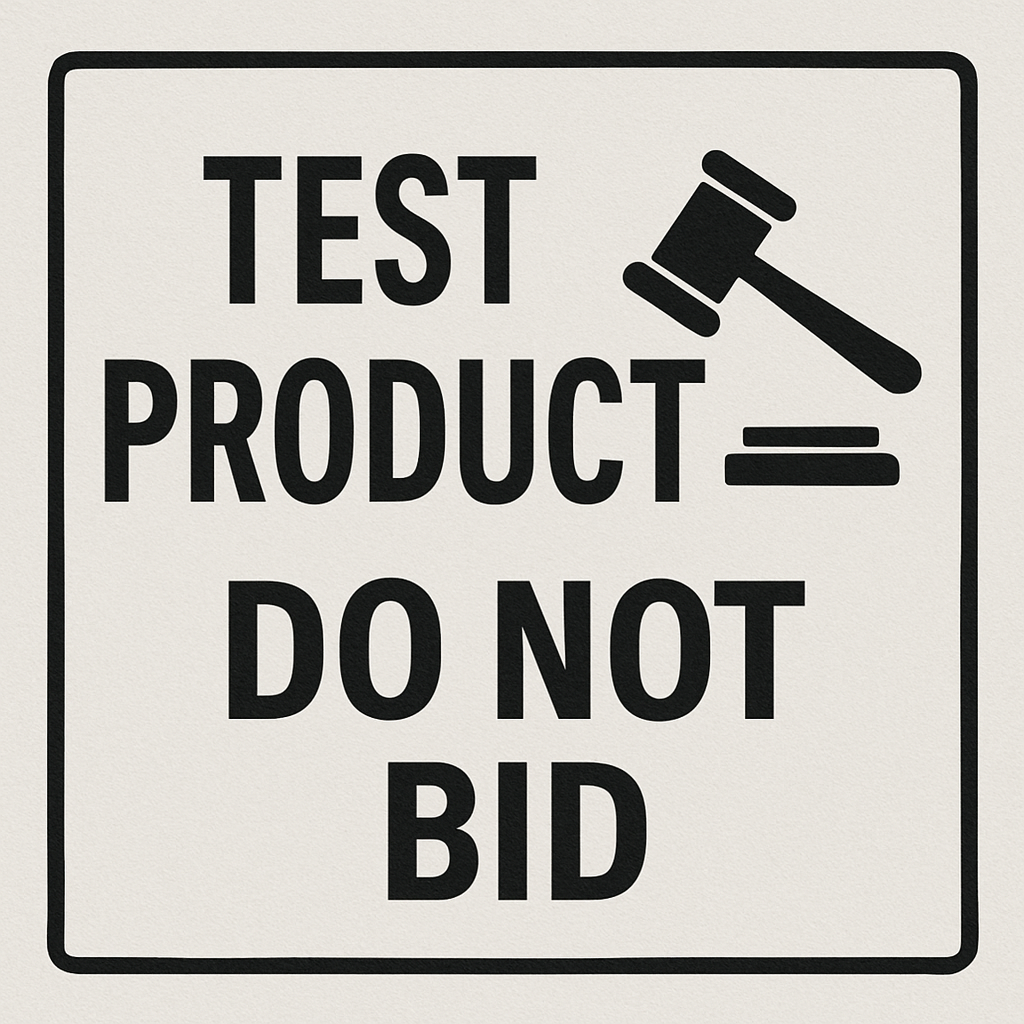 Test Product||Do Not Bid