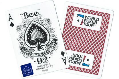 Bee WPT World Poker Tour Playing Cards Deck [Blue seals, Made in Ohio]