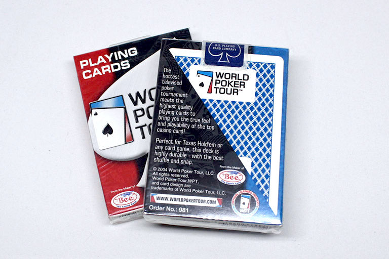 Bee WPT World Poker Tour Playing Cards Deck [Blue seals, Made in Ohio]