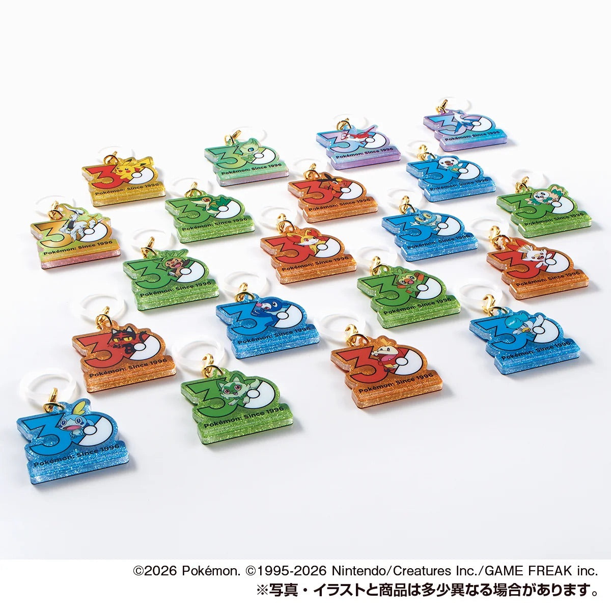 Pokémon Poke Charm 30th Anniversary Series 2 Candy Toy Takara Tomy