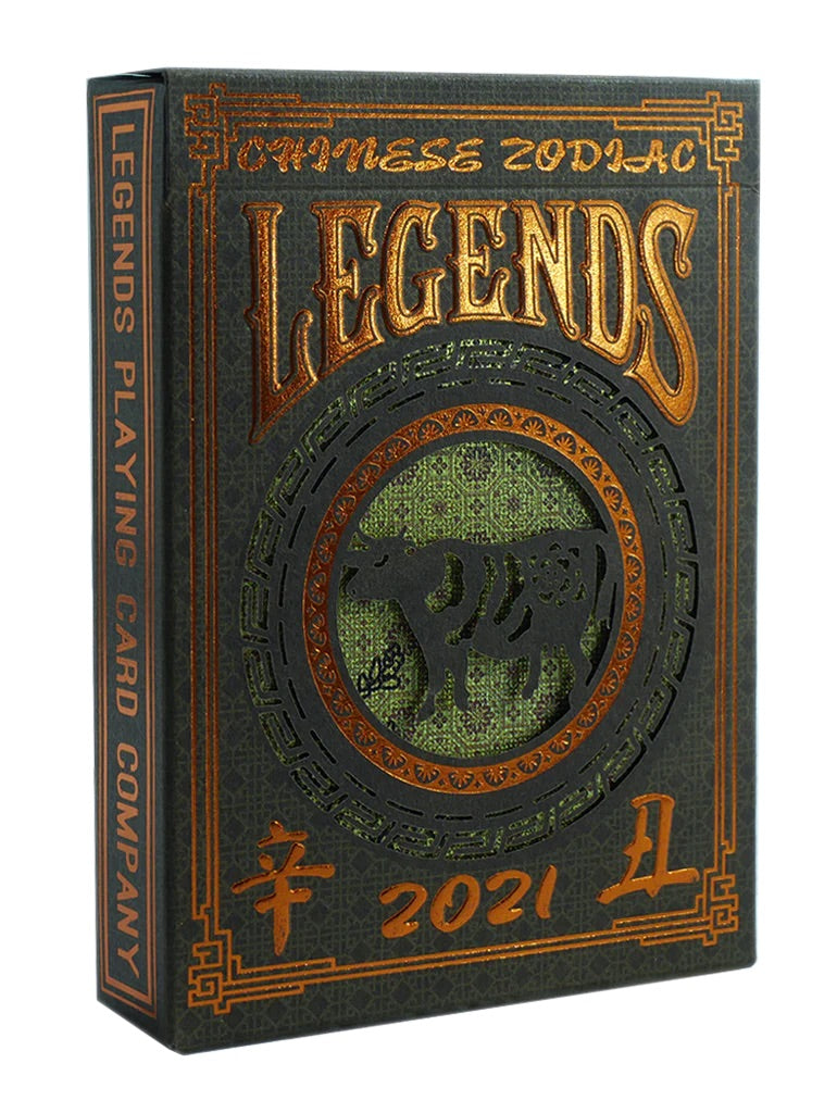 ZODIAC 2021 - Year of the OX Gold Foil Playing Cards