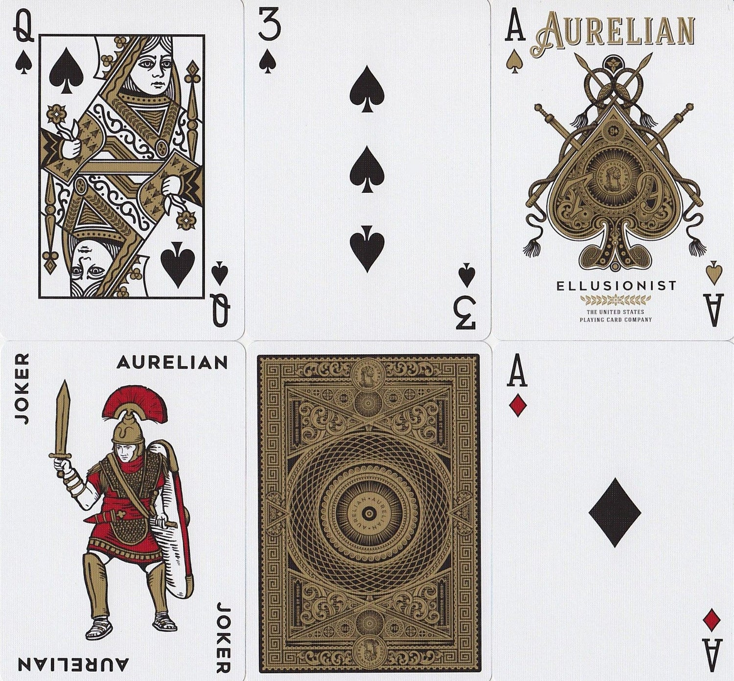 Black Aurelian Playing Cards