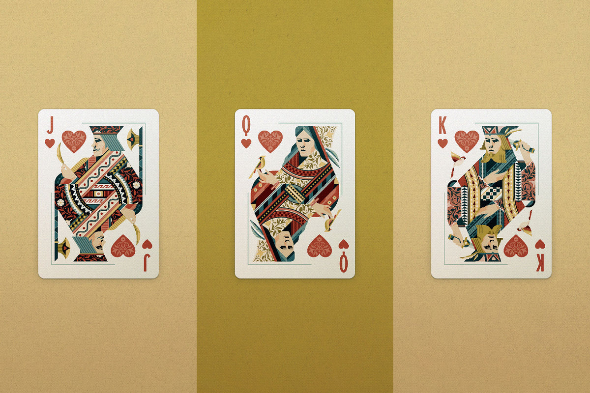 Bicycle Aviary Red &amp; Green Playing Cards