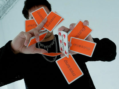 Orange Beam Playing Cards by Missing