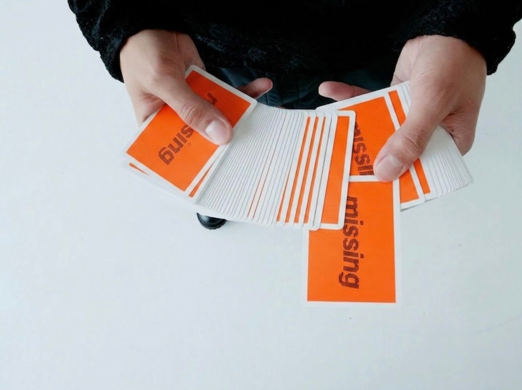 Orange Beam Playing Cards by Missing