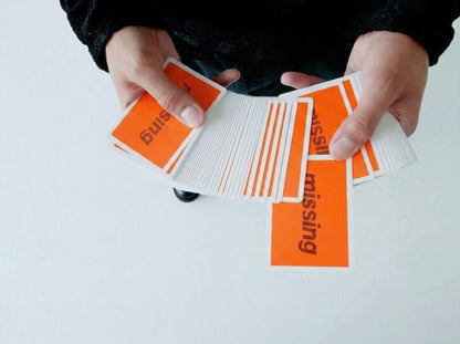 Orange Beam Playing Cards by Missing