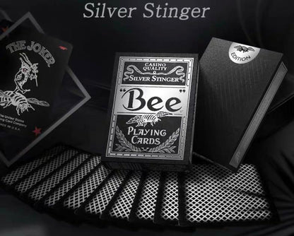 Bee Silver Stinger Playing Cards