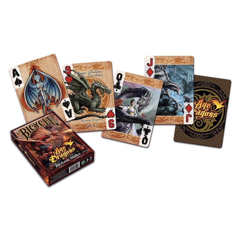 Bicycle Age of Dragons Playing Cards by Anne Stokes
