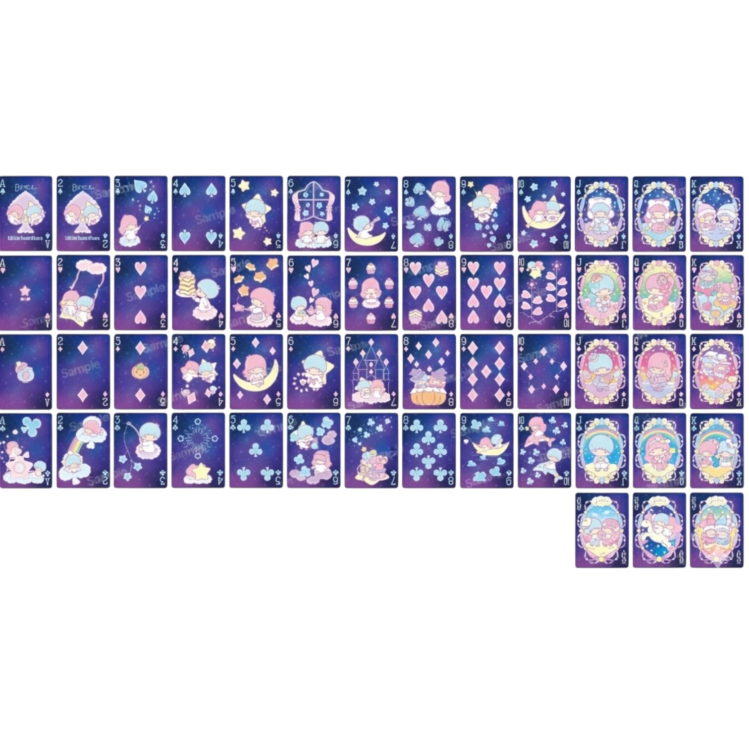 Bicycle Little Twin Stars 50th Anniversary Playing Cards