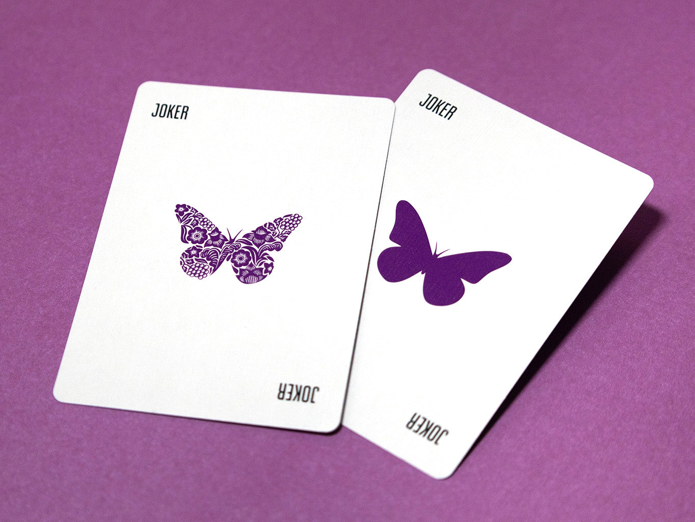 Butterfly Workers Edition Purple Playing Cards