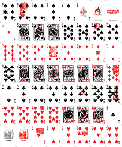 Collage Playing Cards - Singapore Edition Uncut Sheet + Deck