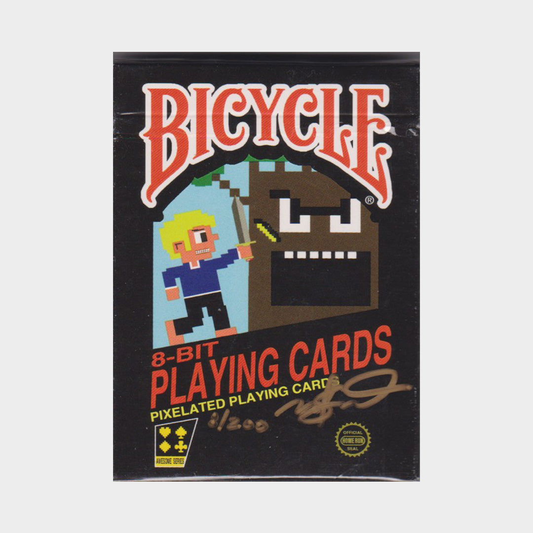 Bicycle 8-Bit Pixelated Original Black Playing Cards Awesome Series