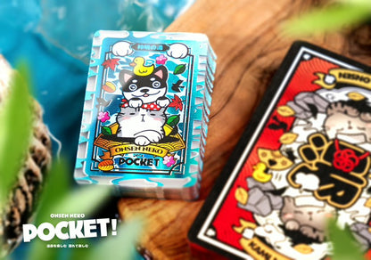 Onsen Neko POCKET Waterproof Travel-size Playing Cards Free Mini luggage