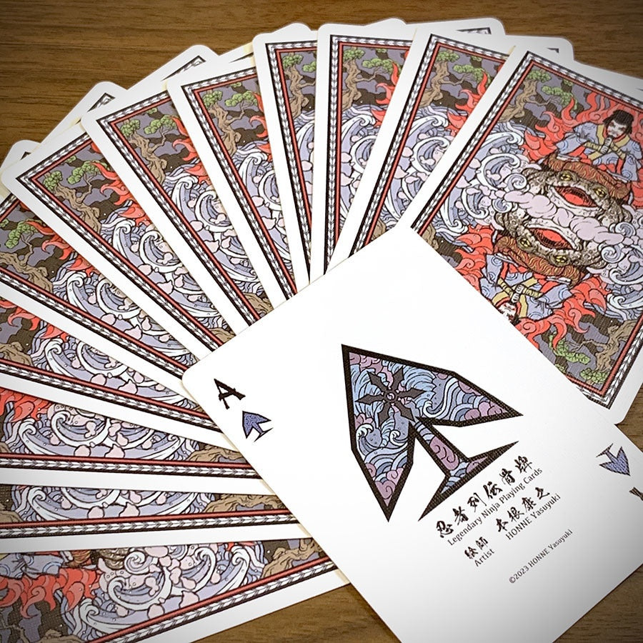 Bicycle Japan Legendary Ninja Playing Cards by Yasuyuki Honne