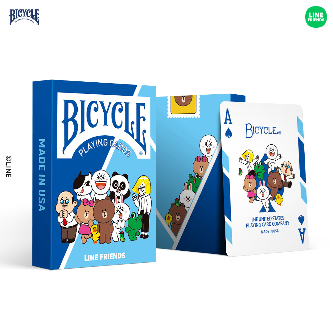 Bicycle Line Friends Family &amp; Jungle Brown Playing Cards