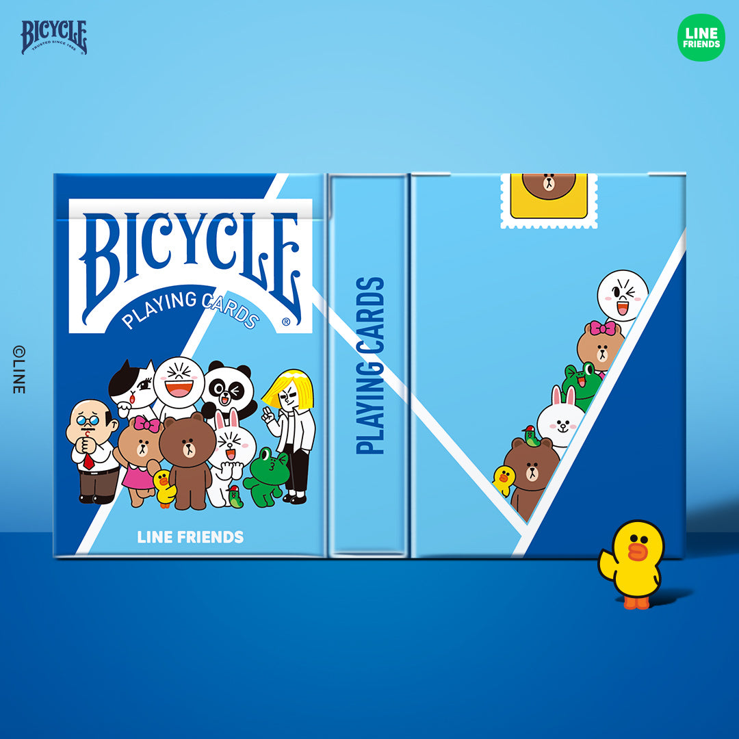 Bicycle Line Friends Family &amp; Jungle Brown Playing Cards