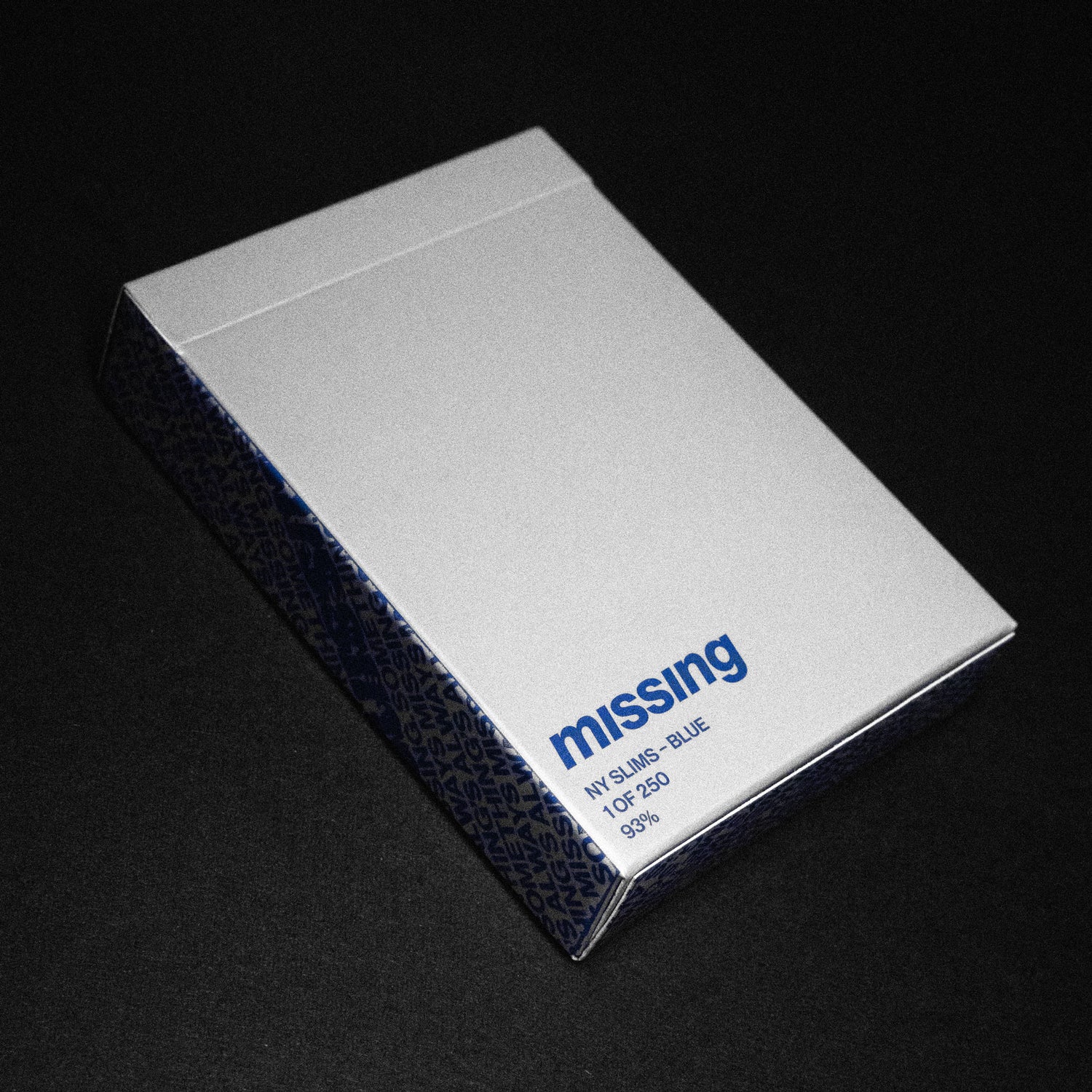 NY Slims Playing Cards - Blue/Silver 87%