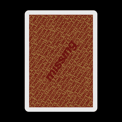 NY Slims Playing Cards - Red/Gold 100%