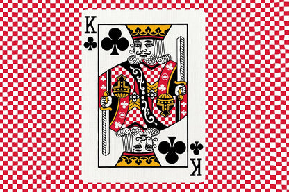 red checkerboards Cardistry Cards