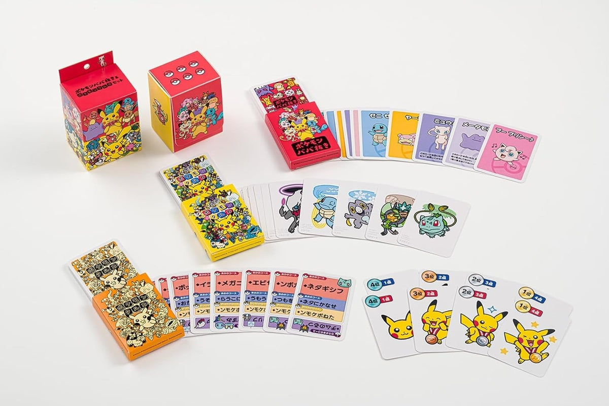 Pokemon Babanuki Old Maid Card Deck &amp; Taruka Karuta Japanese Set