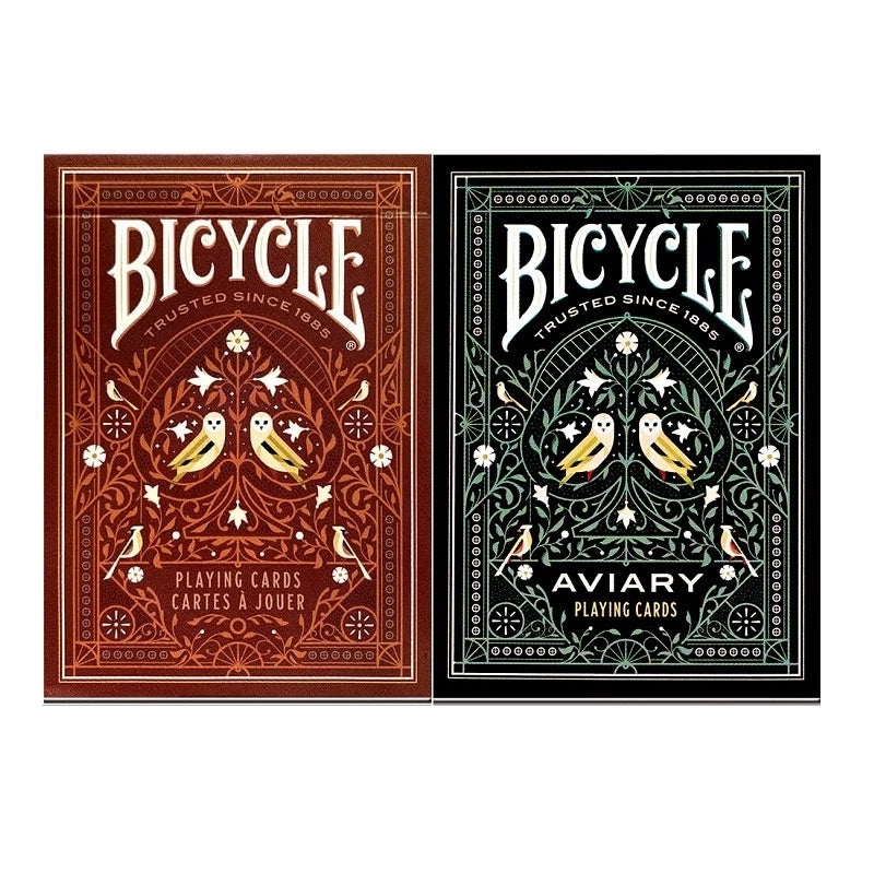 Bicycle Aviary Red &amp; Green Playing Cards