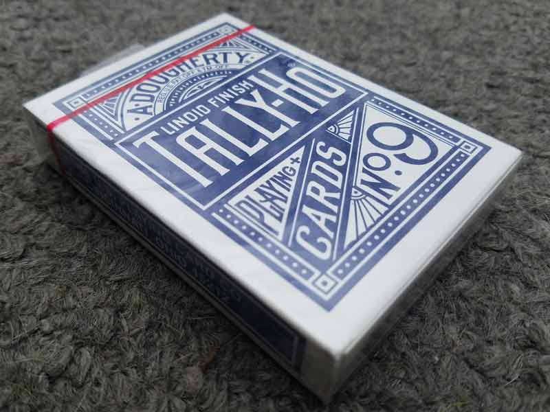 Tally Ho CIrcle Back Playing Cards Deck [Blue seals, Made in Ohio]