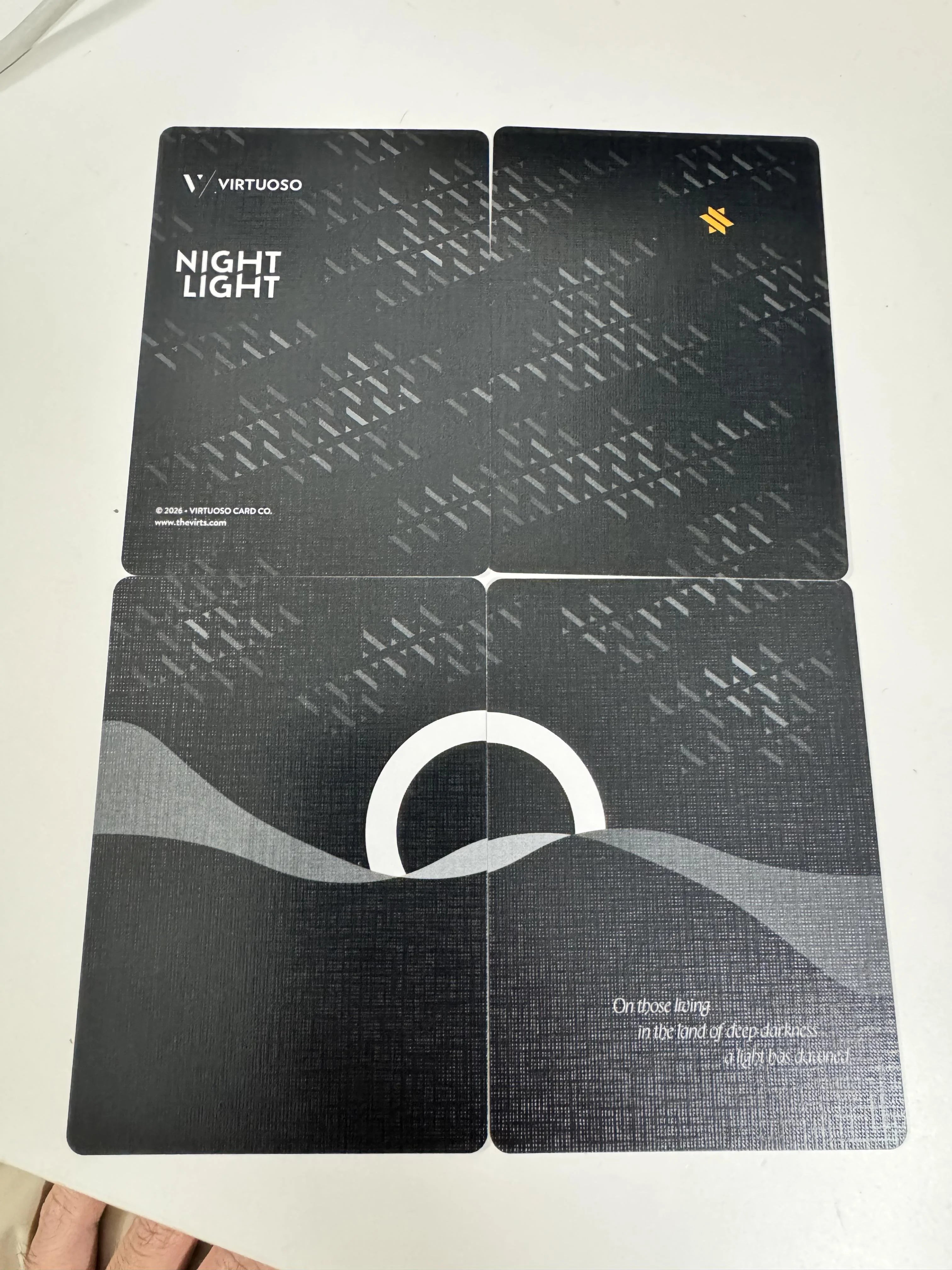 Virtuoso Night Light Cardistry Cards