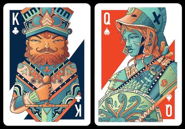 Ten Hundred Vivid Kingdoms Playing Cards