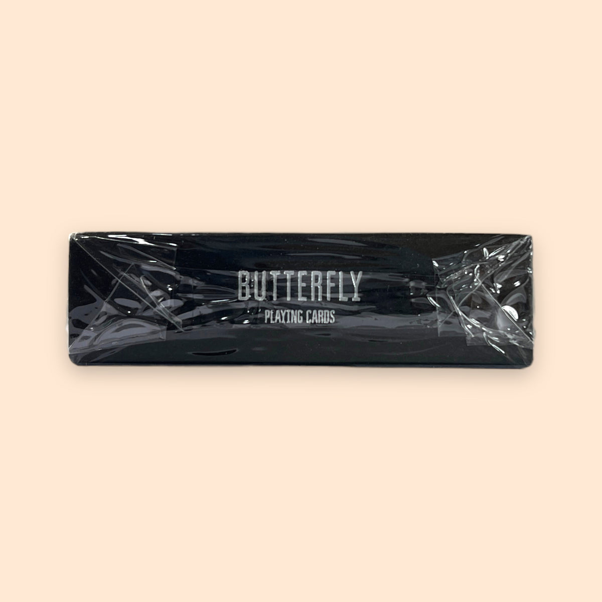 Prototype Butterfly Playing Cards Black &amp; Silver