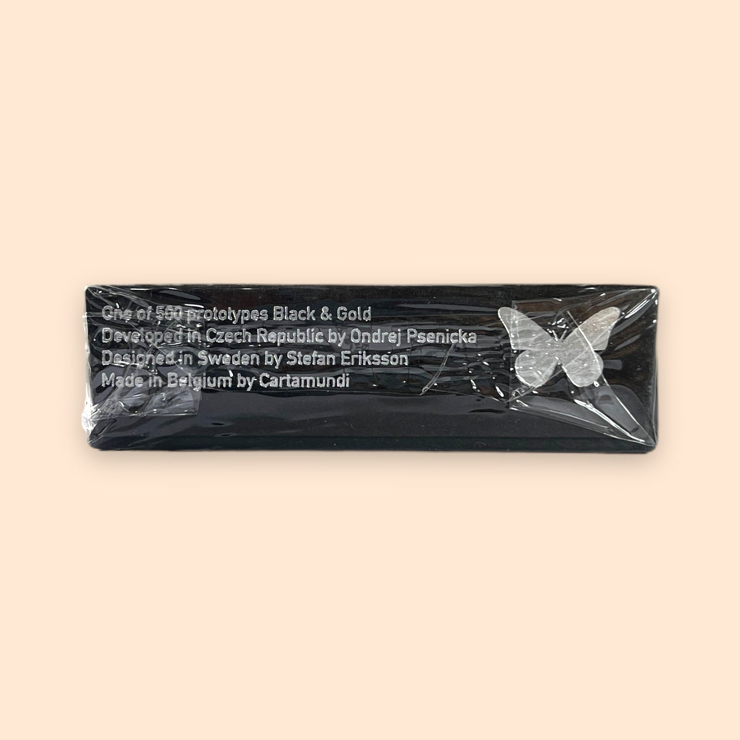 Prototype Butterfly Playing Cards Black &amp; Silver