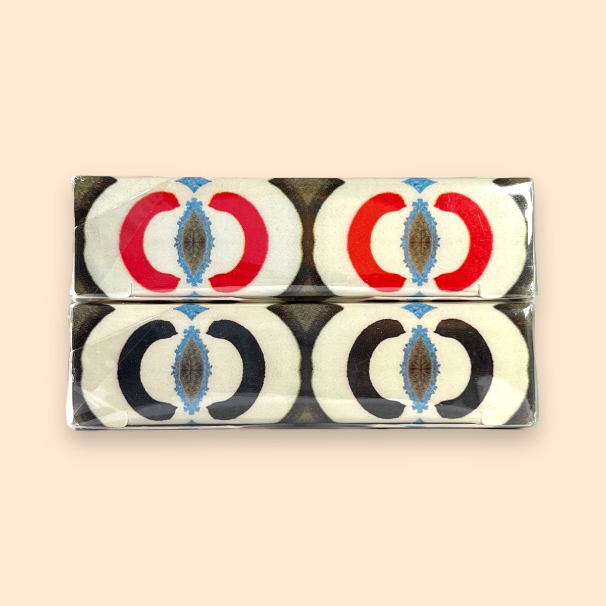 Bohemia Red &amp; Blue Smooth Tuck Playing Cards Signed by Uusi