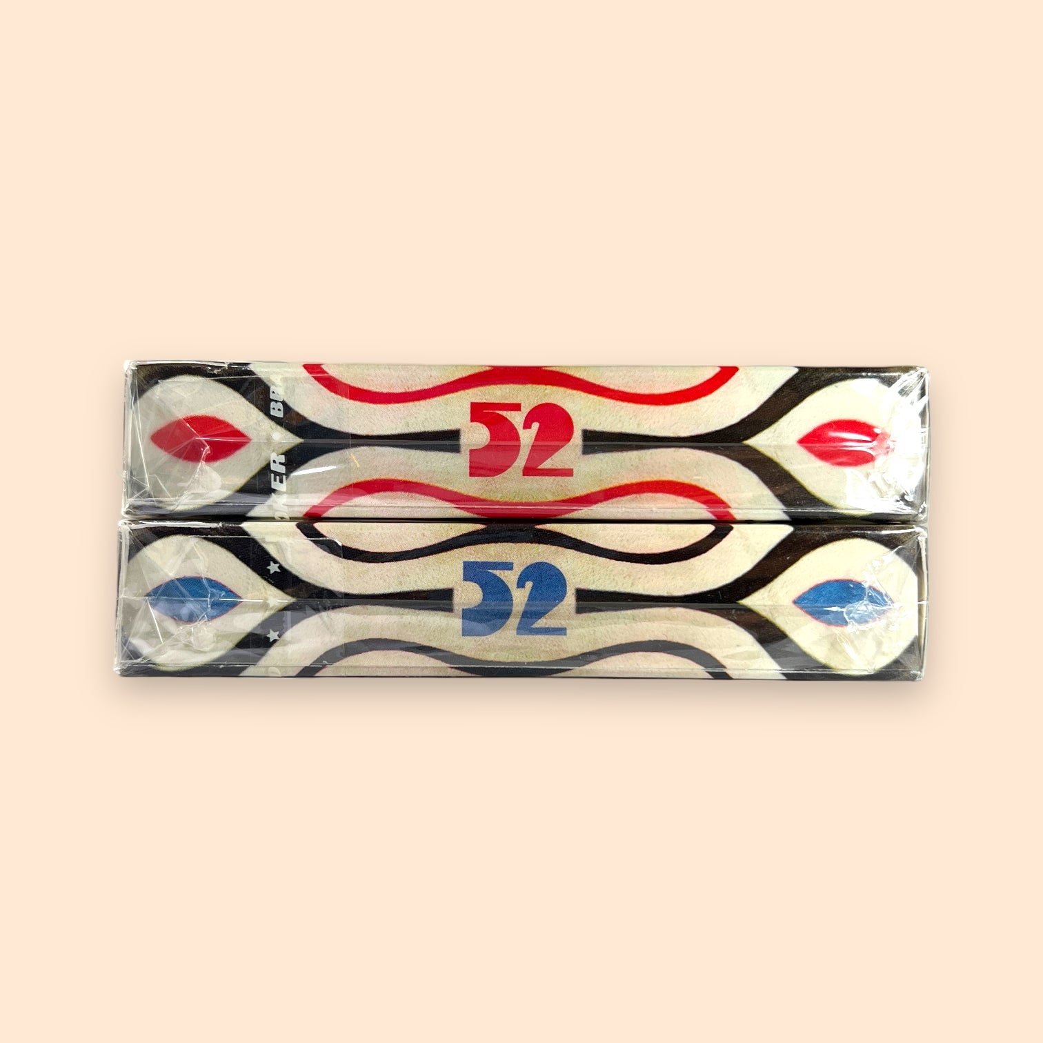 Bohemia Red &amp; Blue Smooth Tuck Playing Cards Signed by Uusi