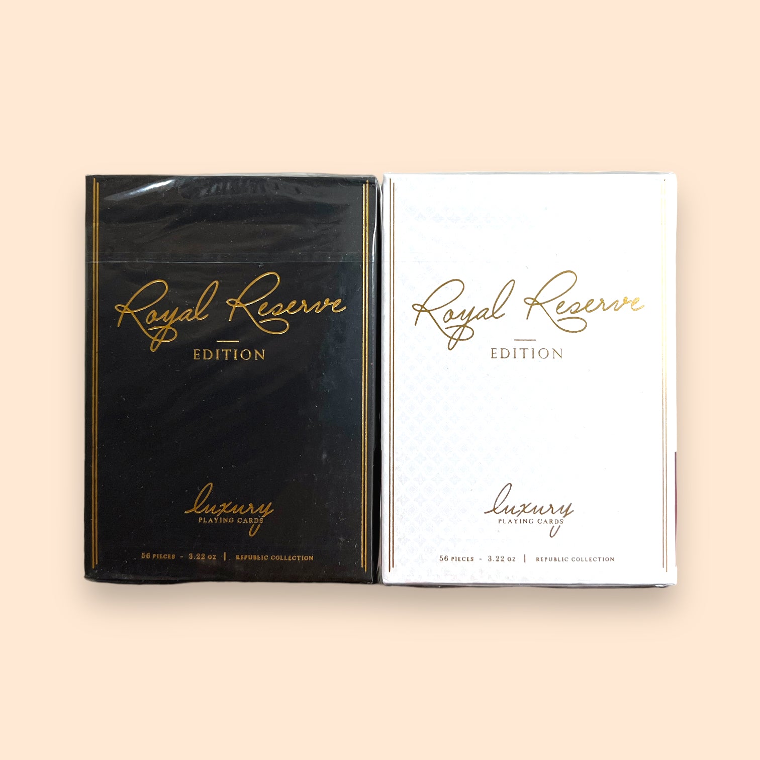 Royal Reserve White + Black Private Reserve Playing Cards