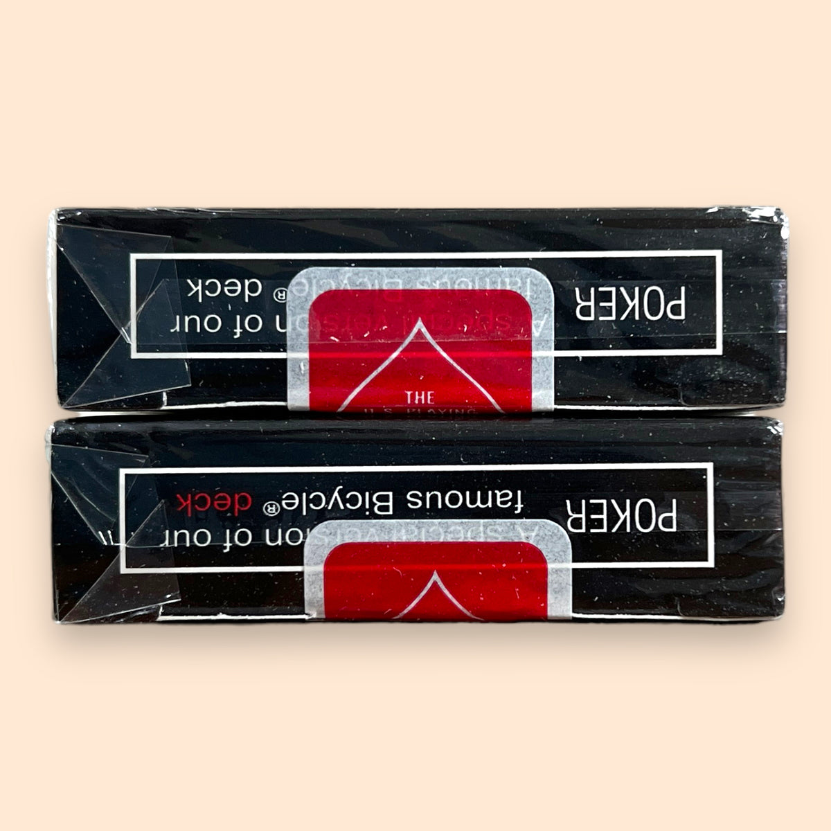 Bicycle Black Tigers White + Red Pips Playing Cards [1st Edition]