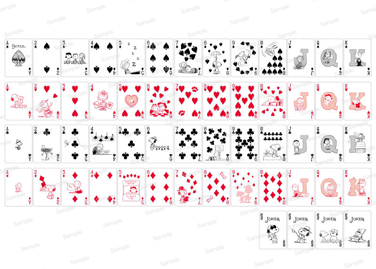 Bicycle Peanuts Everyday Snoopy &amp; Friends Playing Cards