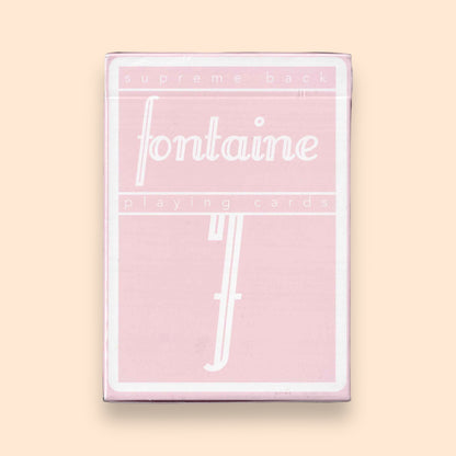 Pink Fontaine Playing Cards