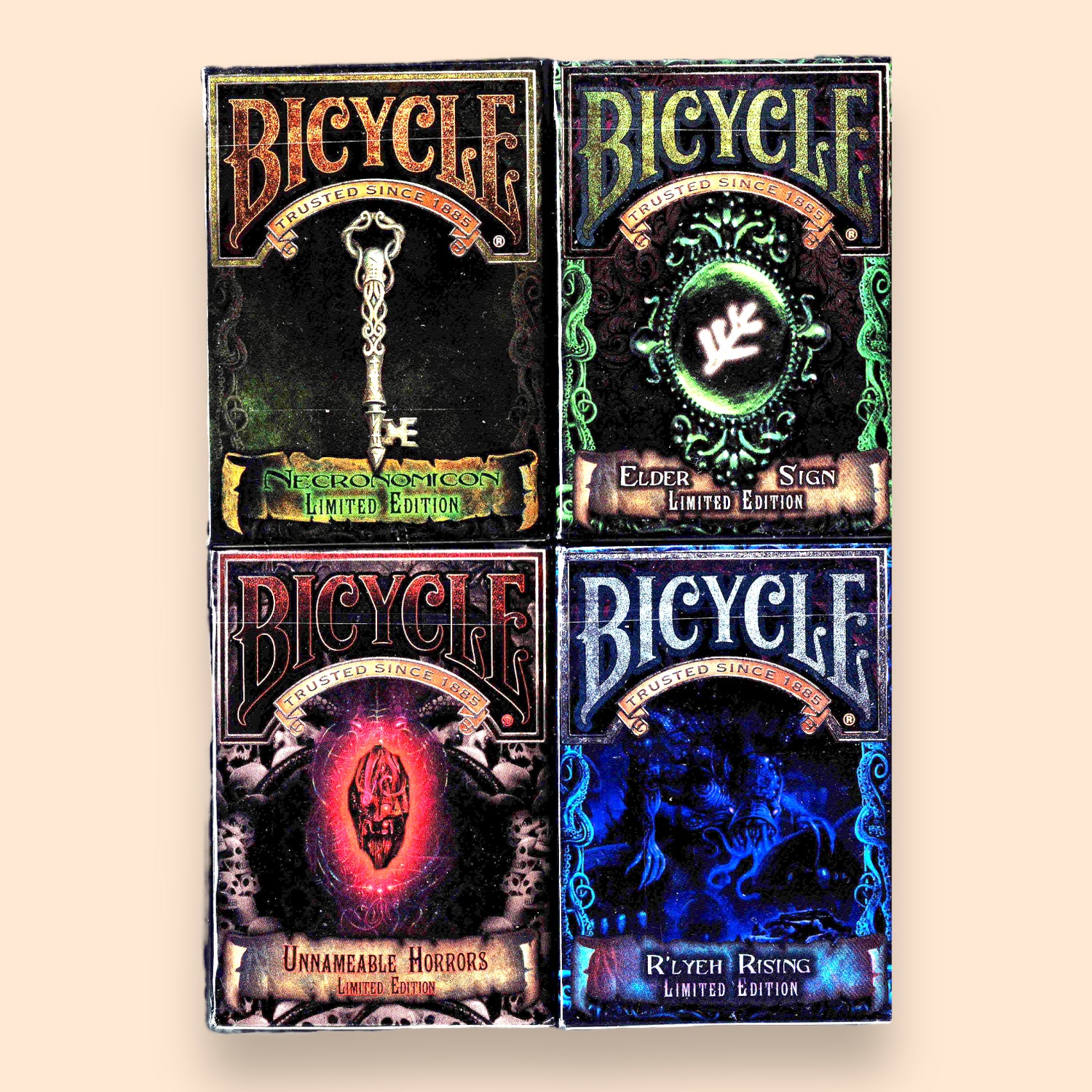 Bicycle Necronomicon Elder Sign Unnameable Horrors R&