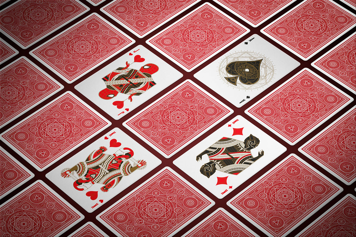 Avengers: Red Edition Playing Cards