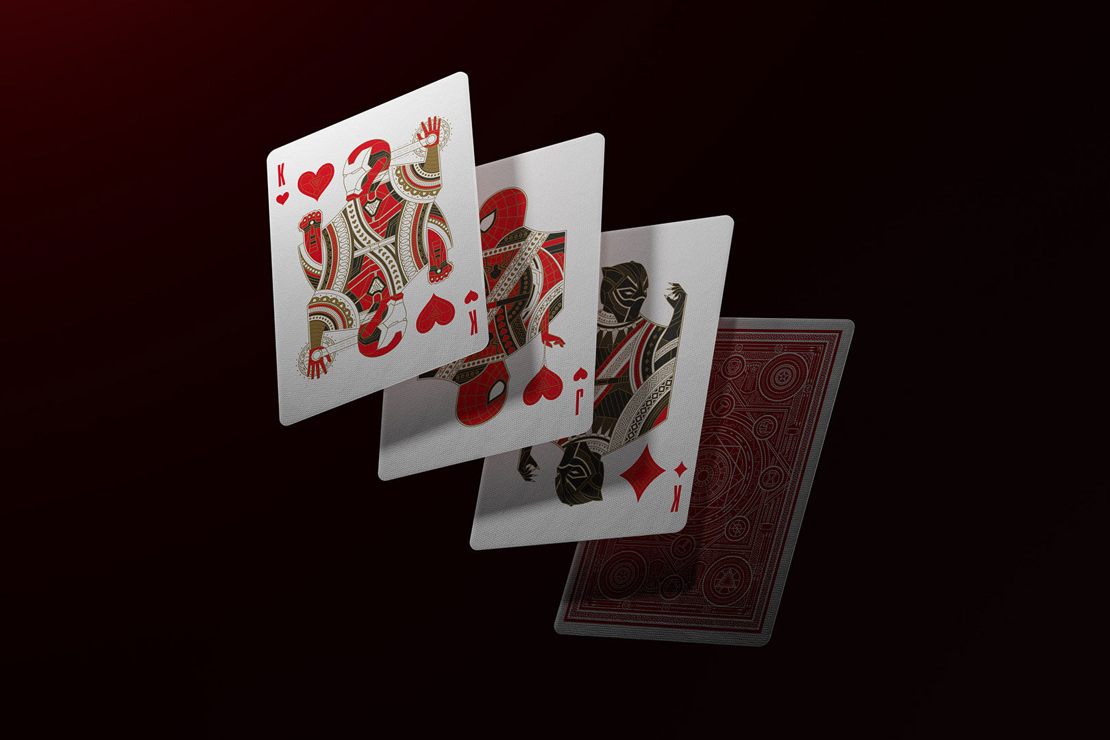 Avengers: Red Edition Playing Cards