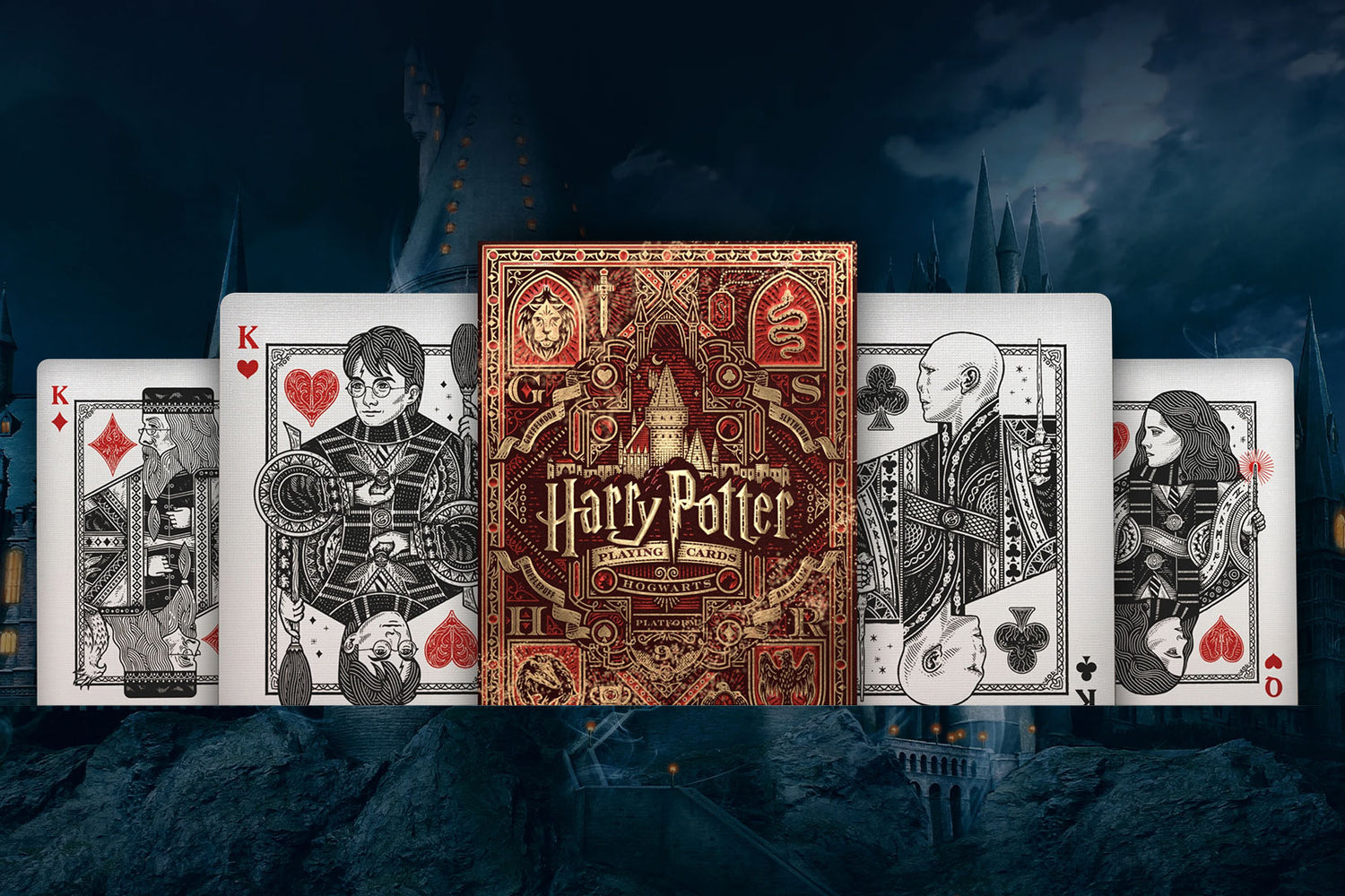 Harry Potter Playing Cards Official Wizarding World Poker Deck by Theo Cardvo Harry Potter Playing Cards Official Wizarding World Poker Deck by Theo Cardvo