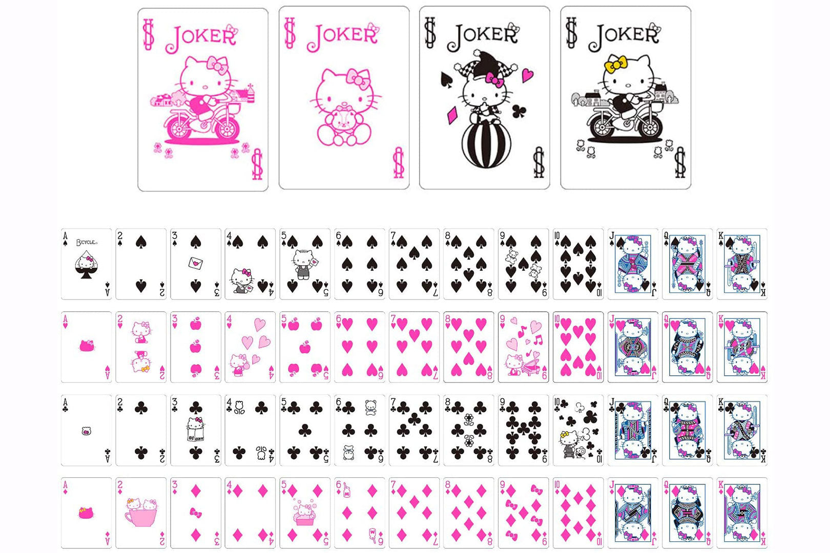 Bicycle Hello Kitty Japan Playing Cards