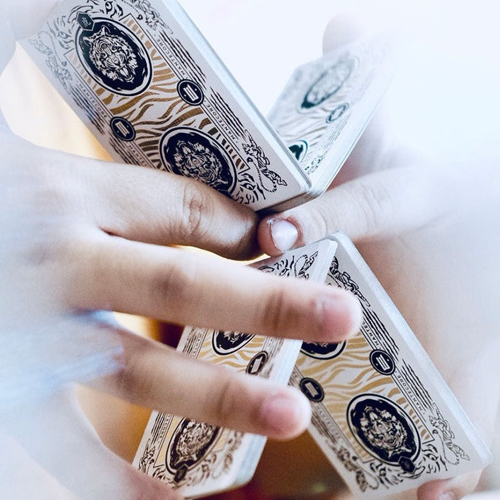 Mantecore Blanc Signed by Edo Huang and Ben Loo playing cards